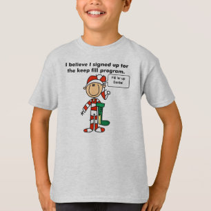 Noël gardent le T-shirt de programme de suffisanc