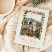 Noël Garland Carte photo de vacances