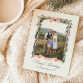 Noël Garland Carte photo de vacances