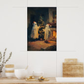 Noël Ghost Wall Art Impression de vacances cosy, X (Cuisine)