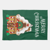 Noël Gingerpain Maison Serviette de cuisine (Horizontal)