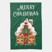 Noël Gingerpain Maison Serviette de cuisine (Vertical)