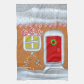 Noël Gingerpain Maison Serviette de cuisine (Vertical)