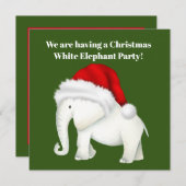 Noël Gîtes d'éléphant blanc invitation (Devant / Derrière)