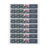 Noël Glow Wraparound Étiquette de adresse de vacan (Feuille)