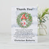 Noël Gnome Anniversaire Fête Merci Cartes (Debout devant)