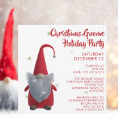 Noël Gnome Snowflake Fête Invitation