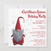 Noël Gnome Snowflake Fête Invitation (Devant)