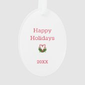 Noël Gnome Vert NOM Joyeuses Fêtes Année Fun (dos)