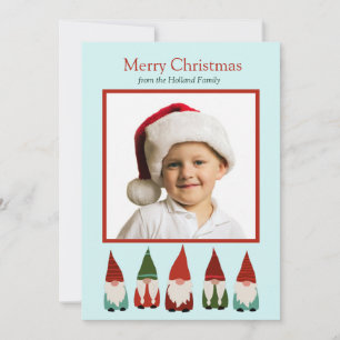 Noël Gnomes Carte photo de vacances
