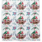 Noël Gnomes Design Douche rideau (Devant)