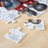 Noël Gnomes Trio Puzzle (Côté)