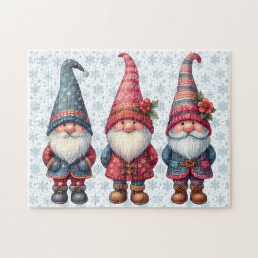 Noël Gnomes Trio Puzzle (Horizontal)