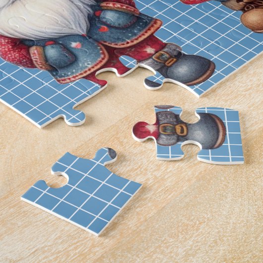 Noël Gnomes Trio Puzzle (Côté)