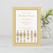 NOËL GOLD NUTCRACKER INVITATION (Debout devant)
