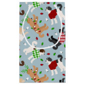 Noël Goldendoodle Labradoodle Petit sac cadeau (Dos)