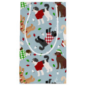 Noël Goldendoodle Labradoodle Petit sac cadeau (Devant)