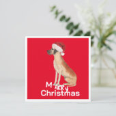 Noël Great Dane Chien Merry Carte de voeux (Debout devant)