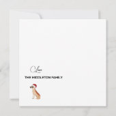 Noël Great Dane Chien Merry Carte de voeux (Dos)