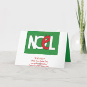 NOEL Green Card Feestdagen Kaart (Achterkant)