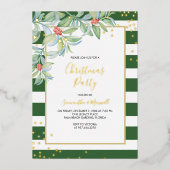 Noël Green Stripes vacances (Recto)