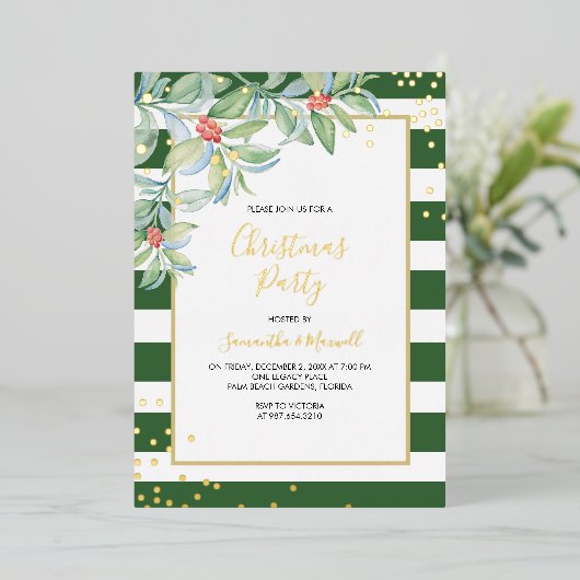 Noël Green Stripes vacances (Debout devant)