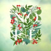 NOEL Greenery Berries Holiday Large Raamsticker (Vel 3)
