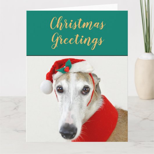 Noël gris hache mignon chien carte postale de vaca (Devant)