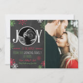 Noël grossesse échographie faire-part Joie (Devant)