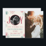 Noël grossesse échographie faire-part Joie<br><div class="desc">♥ Une adorable façon d'annoncer votre grossesse! Thème Noël / Fêtes.</div>