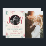 Noël grossesse échographie faire-part Joie<br><div class="desc">♥ Une adorable façon d'annoncer votre grossesse! Thème Noël / Fêtes.</div>