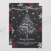 Noël Grossesse Faire-part Noël bébé (Devant / Derrière)