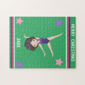 NOËL GYMNASTIQUE PUZZLE POUR LES FILLES. (Horizontal)