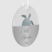 Noël hawaïen de la tortue de mer d'argent (devant)