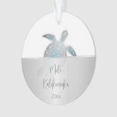 Noël hawaïen de la tortue de mer d'argent (devant)