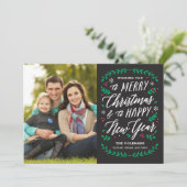 Noël Heure de Noël COULEUR MODIFIABLE Carte de vac (Debout devant)