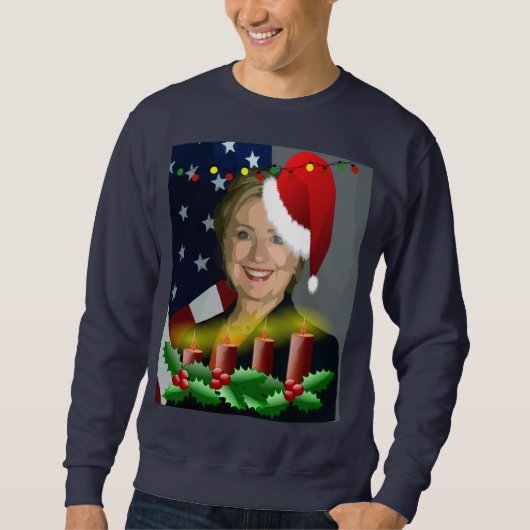 noël hillary clinton sweatshirt (Devant)
