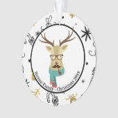 Noël Hipster Deer personnalisé (devant)