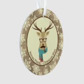 Noël Hipster Deer personnalisé (devant)