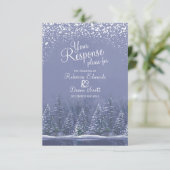 Noël hiver arbres de mariage art réponse (Debout devant)