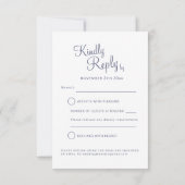 Noël hiver arbres de mariage art réponse (Dos)