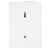 noel hiver fleuri Noël carte de vacances (Dos)