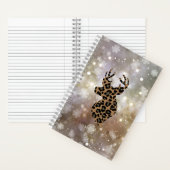 Noël hiver Leopard Deer Spiral Carnet (À l'intérieur)