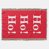 Noël Ho ! Ho ! Ho ! Couverture de jet (Devant)