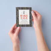 NOEL Holiday Bake Sale Dark Grey Flyer (Hand)