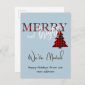 Noël Holiday Moving Faire-part Nouvelle adresse (Devant / Derrière)