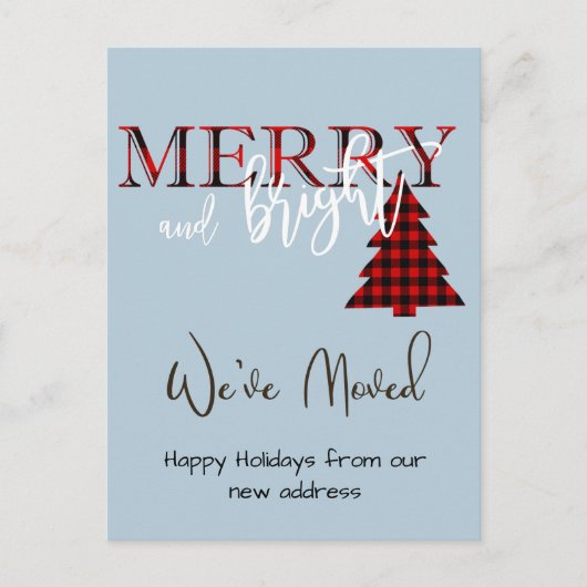 Noël Holiday Moving Faire-part Nouvelle adresse (Devant)
