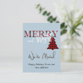 Noël Holiday Moving Faire-part Nouvelle adresse (Debout devant)