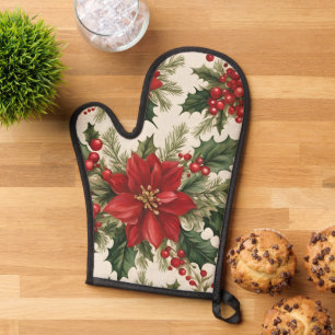 Noël Holly & Berries Four Mitt