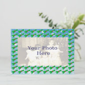 Noël Holly Carte photo Motif (Debout devant)